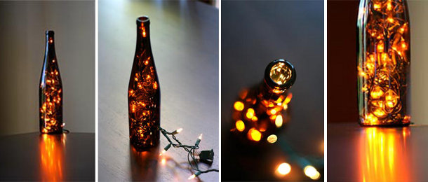 Pomysłowa lampa z butelki 