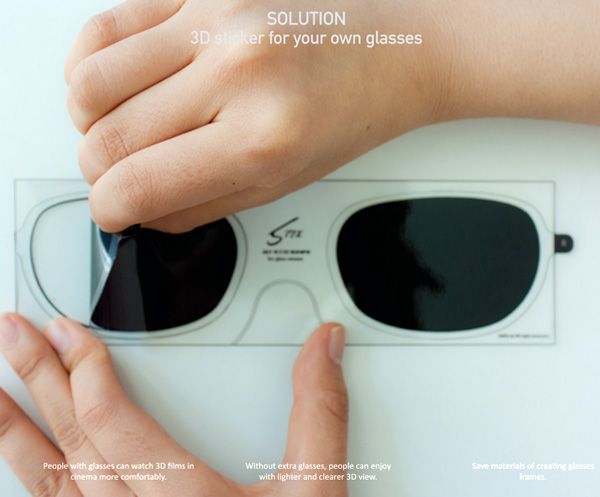 Nakładki 3D dla osób noszących zwykłe okulary