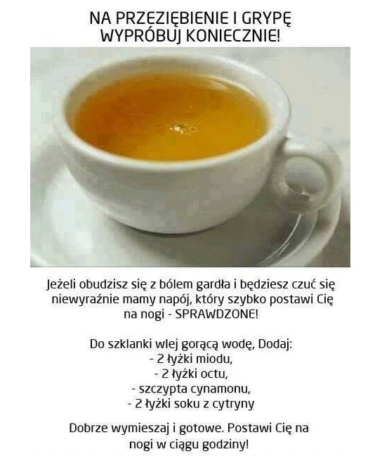 Domowy sposób na przeziębienie i grypę