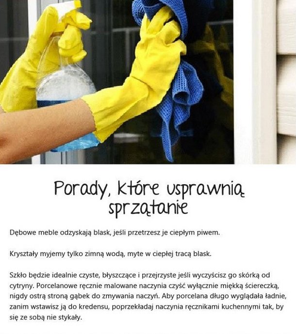 Porady, które usprawnią Ci sprzątanie