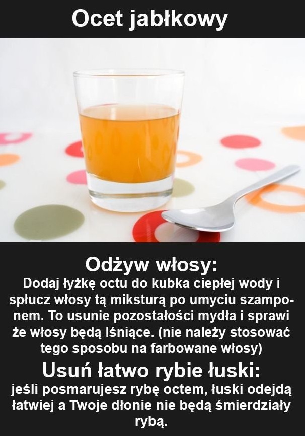 Ocet jabłkowy do włosów