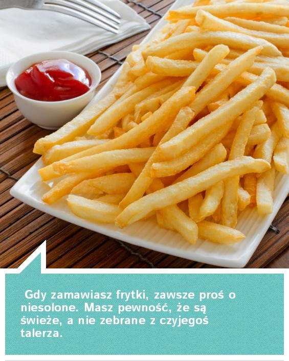 Zamawianie frytek - lifehack