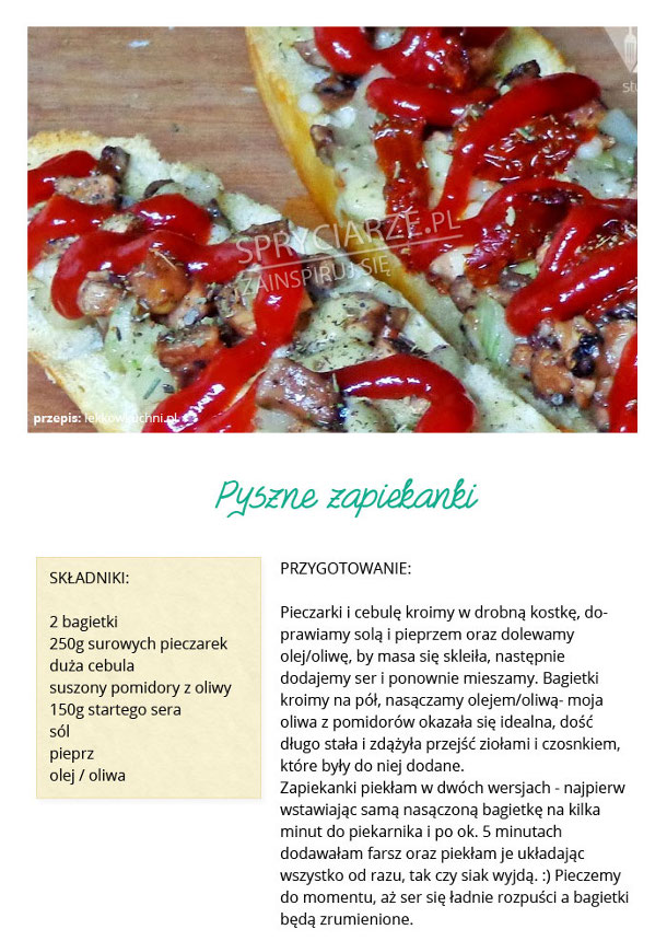 Przepis na pyszne zapiekanki