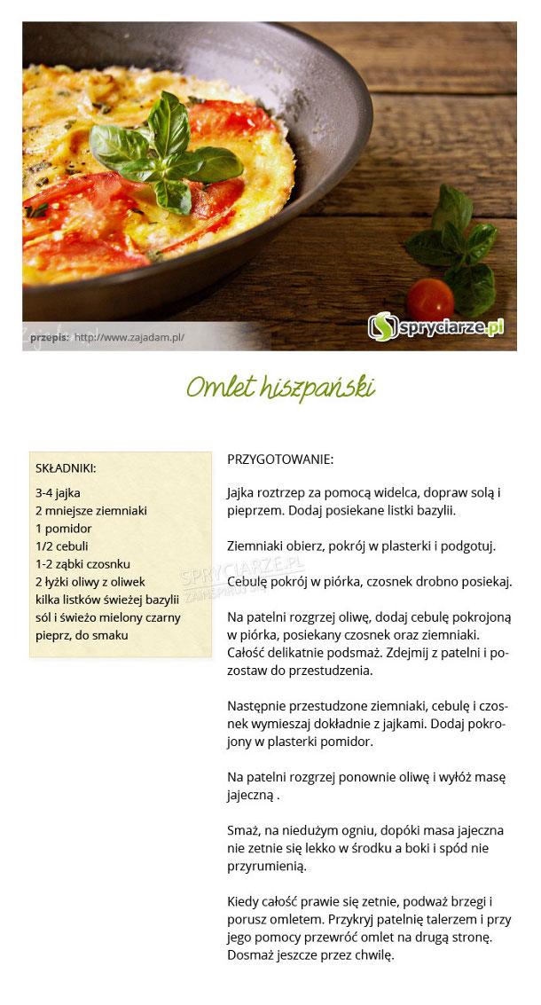 Przepis na omlet hiszpański
