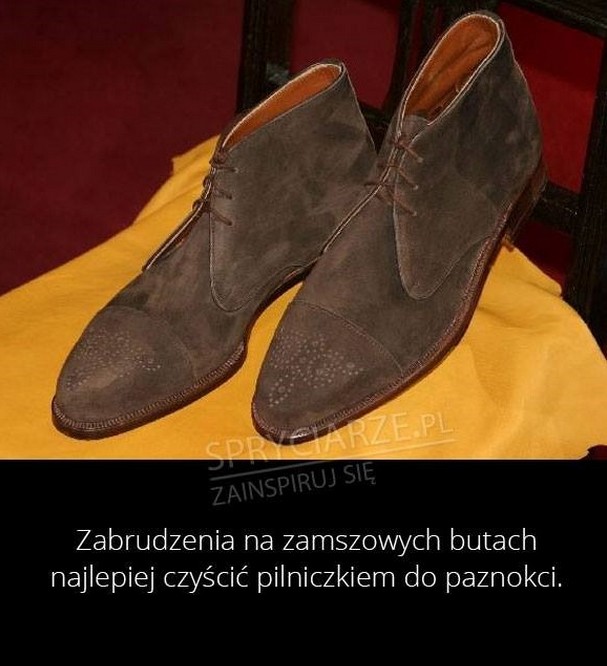 Sposób na czyszczenie zamszowych butów