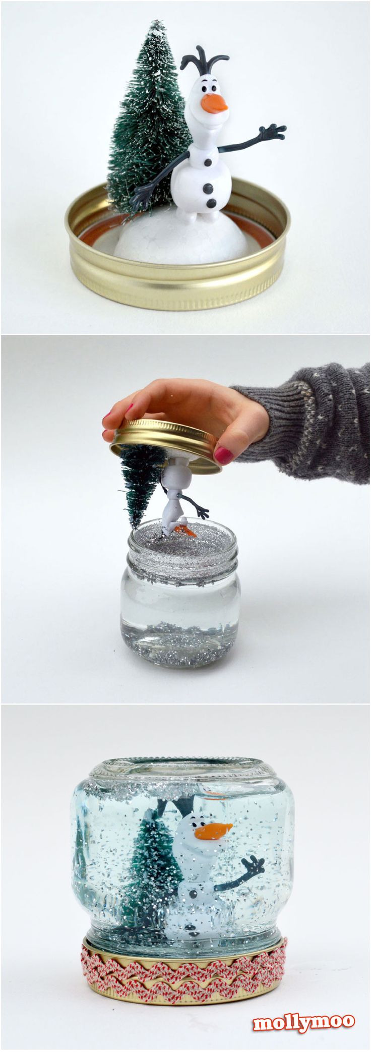 Śniegowa kula ze słoika