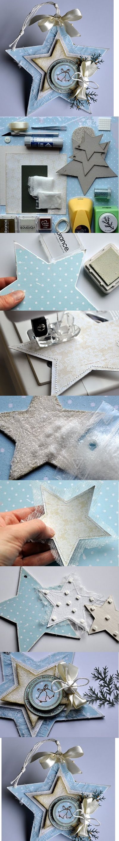 Świąteczna gwiazda do ozdoby