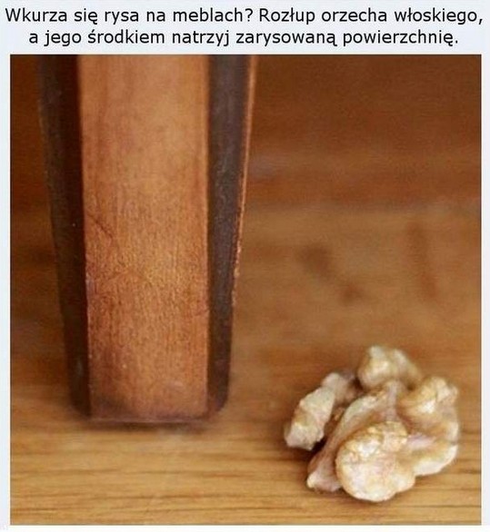 Jak usunąć rysy z drewnianych mebli