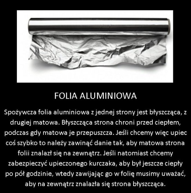 Jak używać foli aluminiowej 