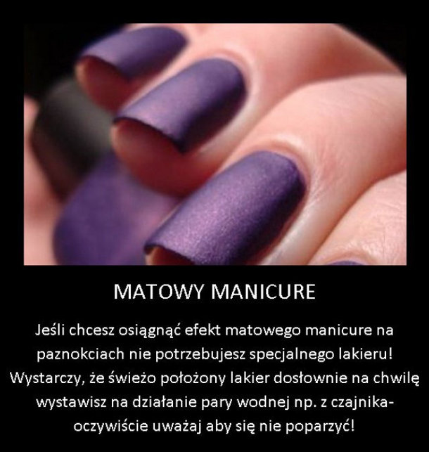 Matowy manicure - zobacz jak go zrobić 