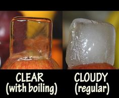 Ugotuj wodę przed zrobieniem kostek lodu - będą idealnie przeźroczyste