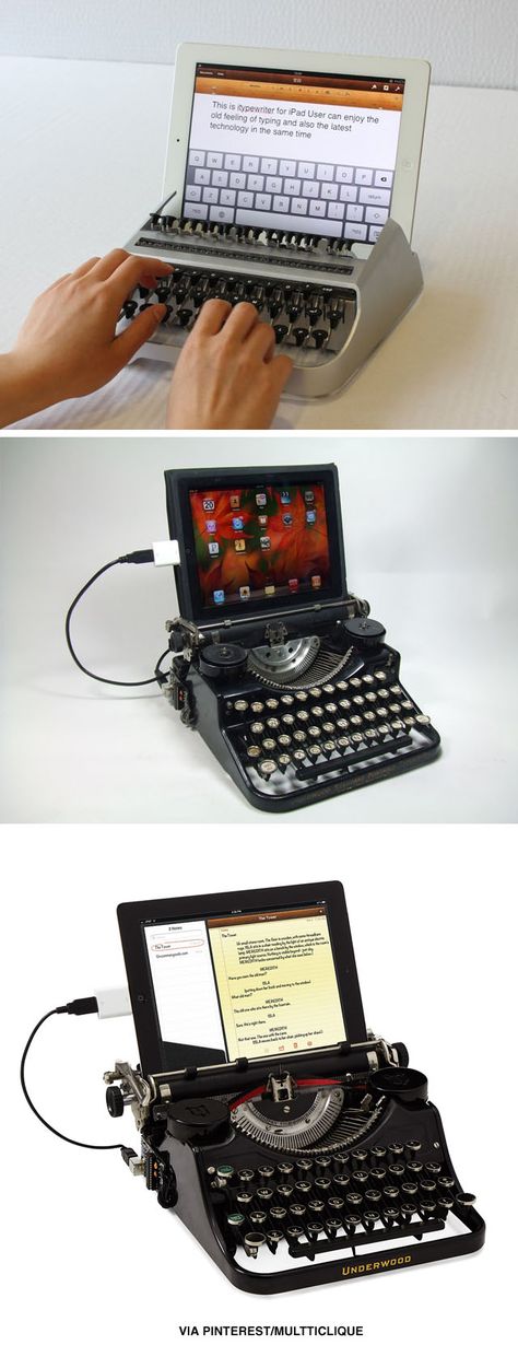 Maszyna do pisania na tablecie