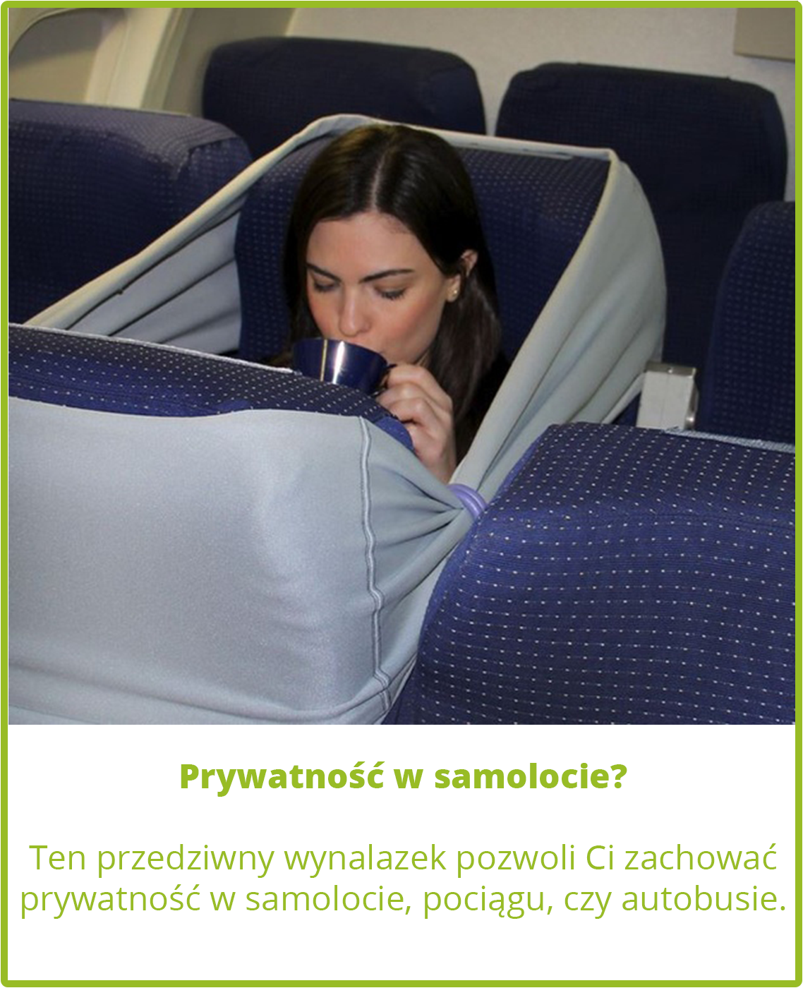 Prywatność w samolocie.