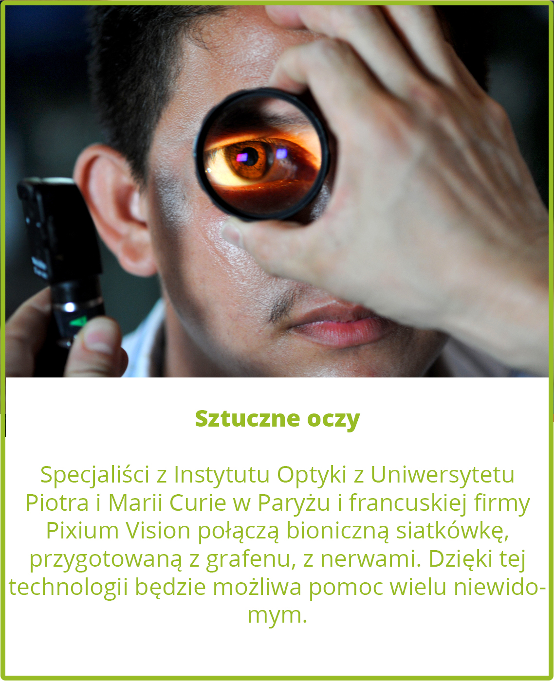 Grafen - nowe oczy dla niewidomych
