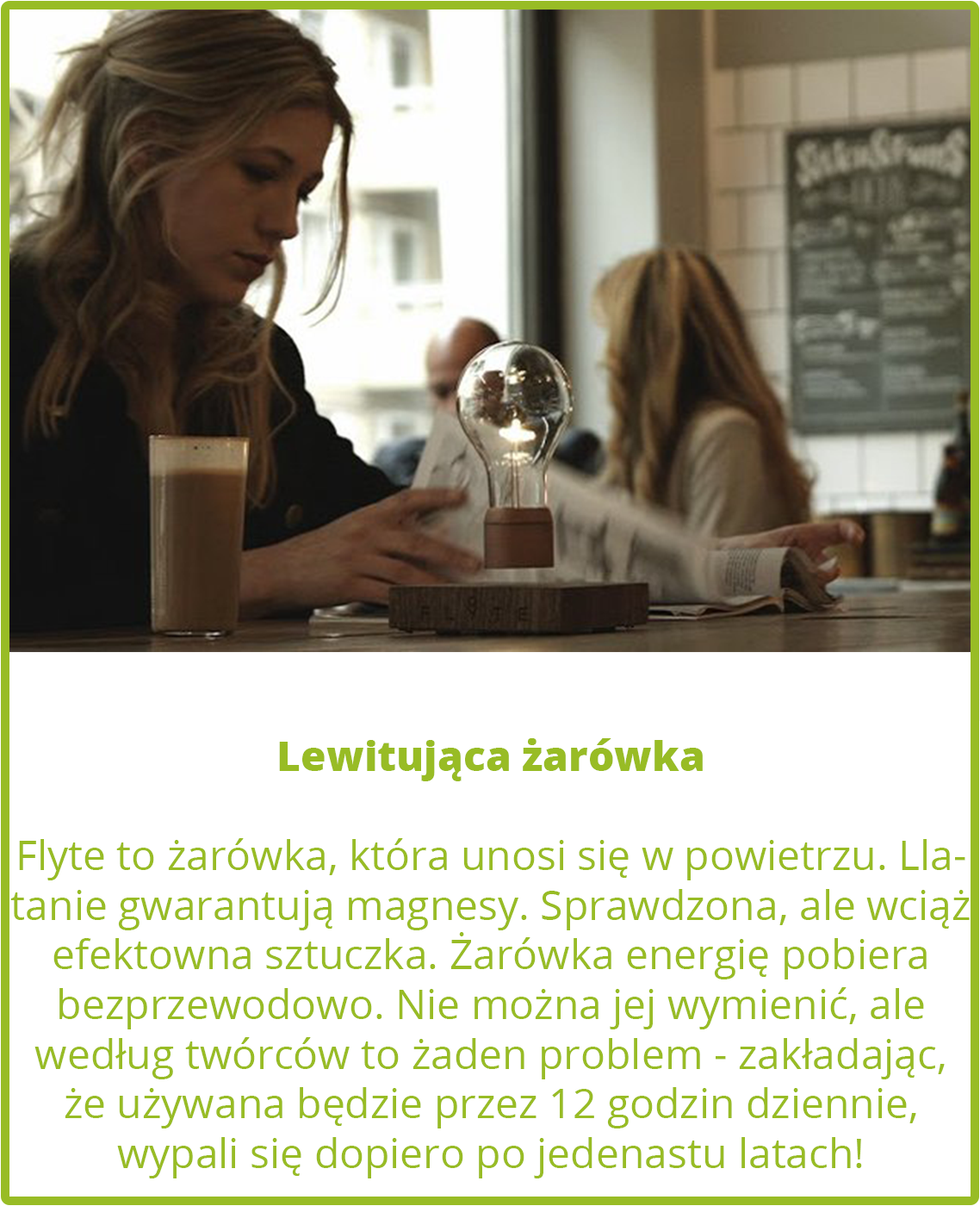 Lewitująca żarówka