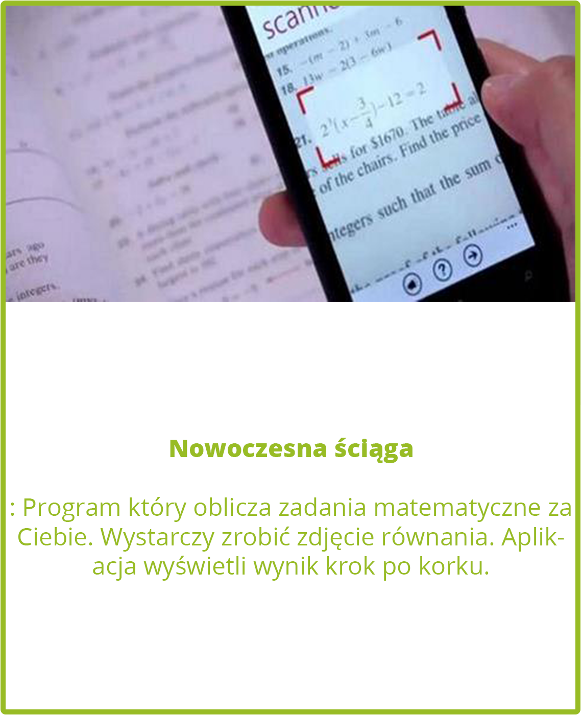 Nowoczesna ściąga