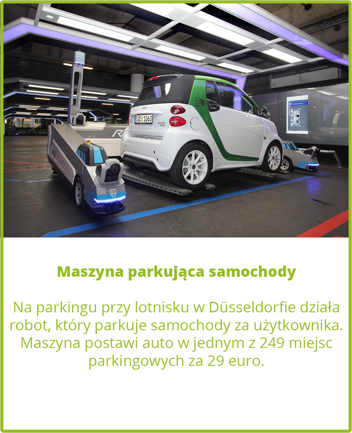 Maszyna parkująca samochody