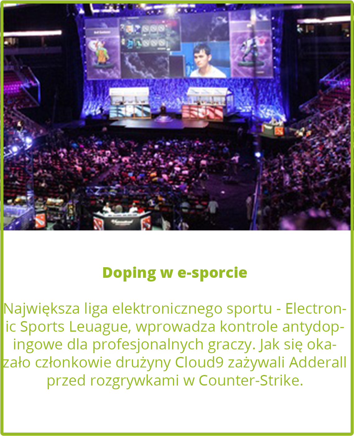 Doping w e-sporcie 