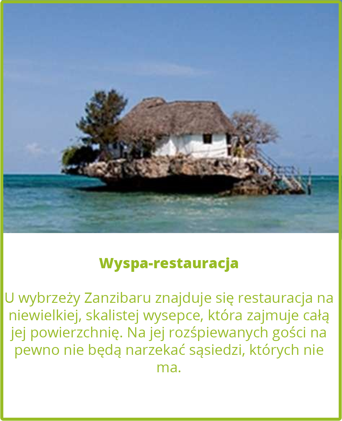 Wyspa-restauracja