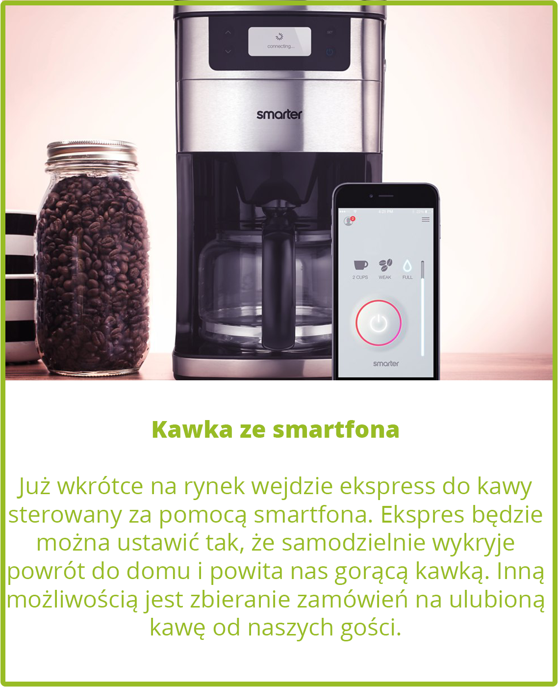 Kawa ze smartfona