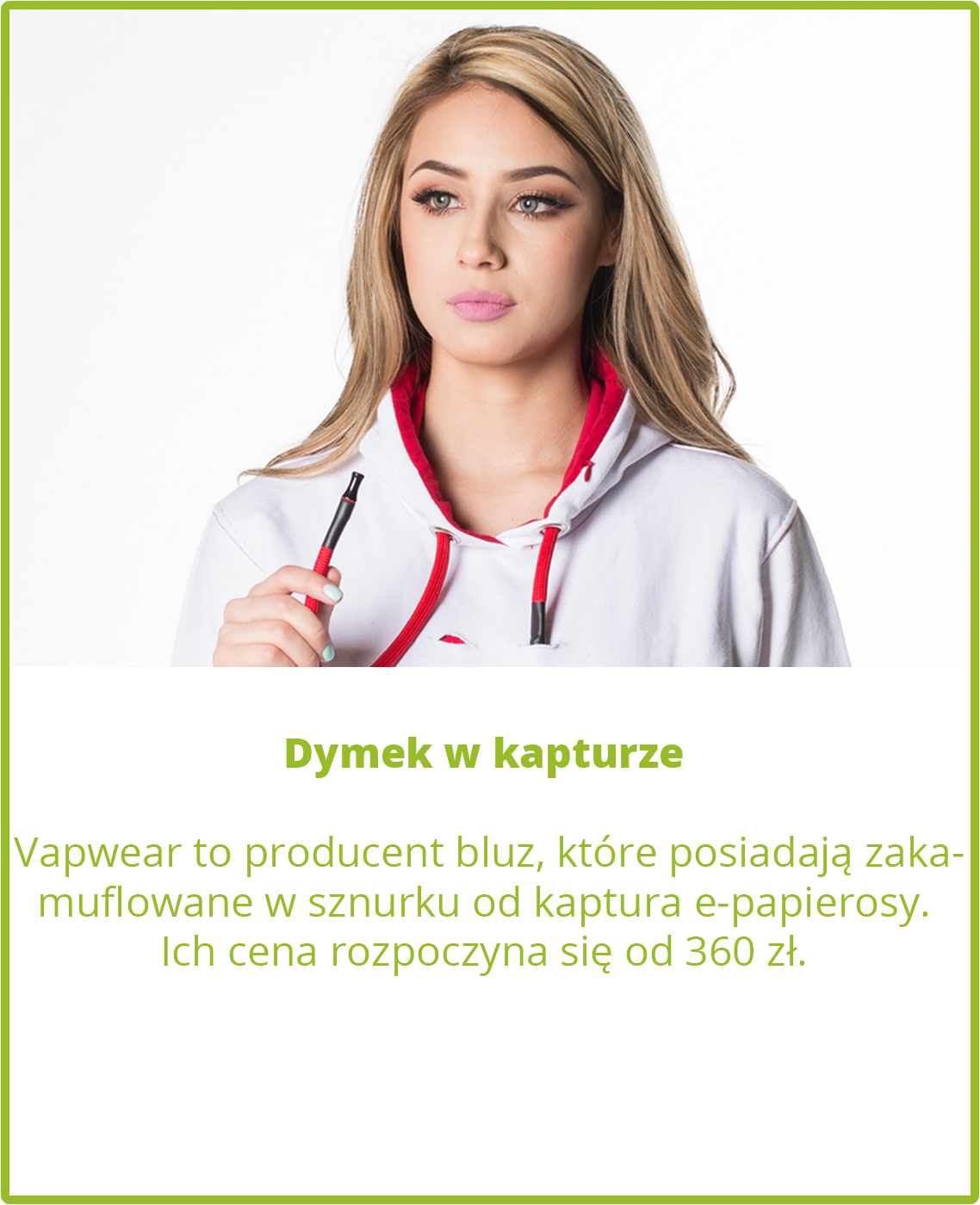 Dymek z kaptura