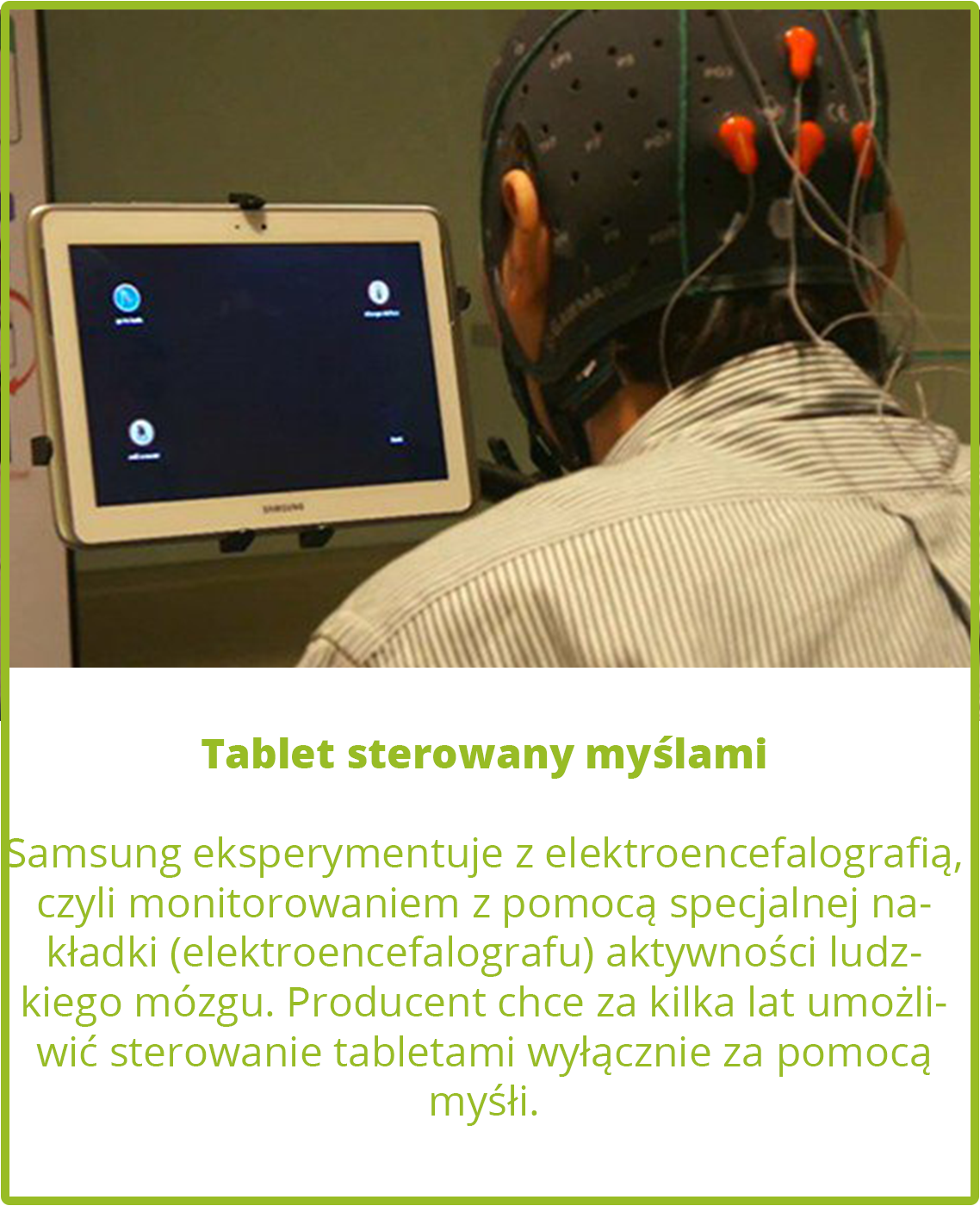 Tablet sterowany myślami