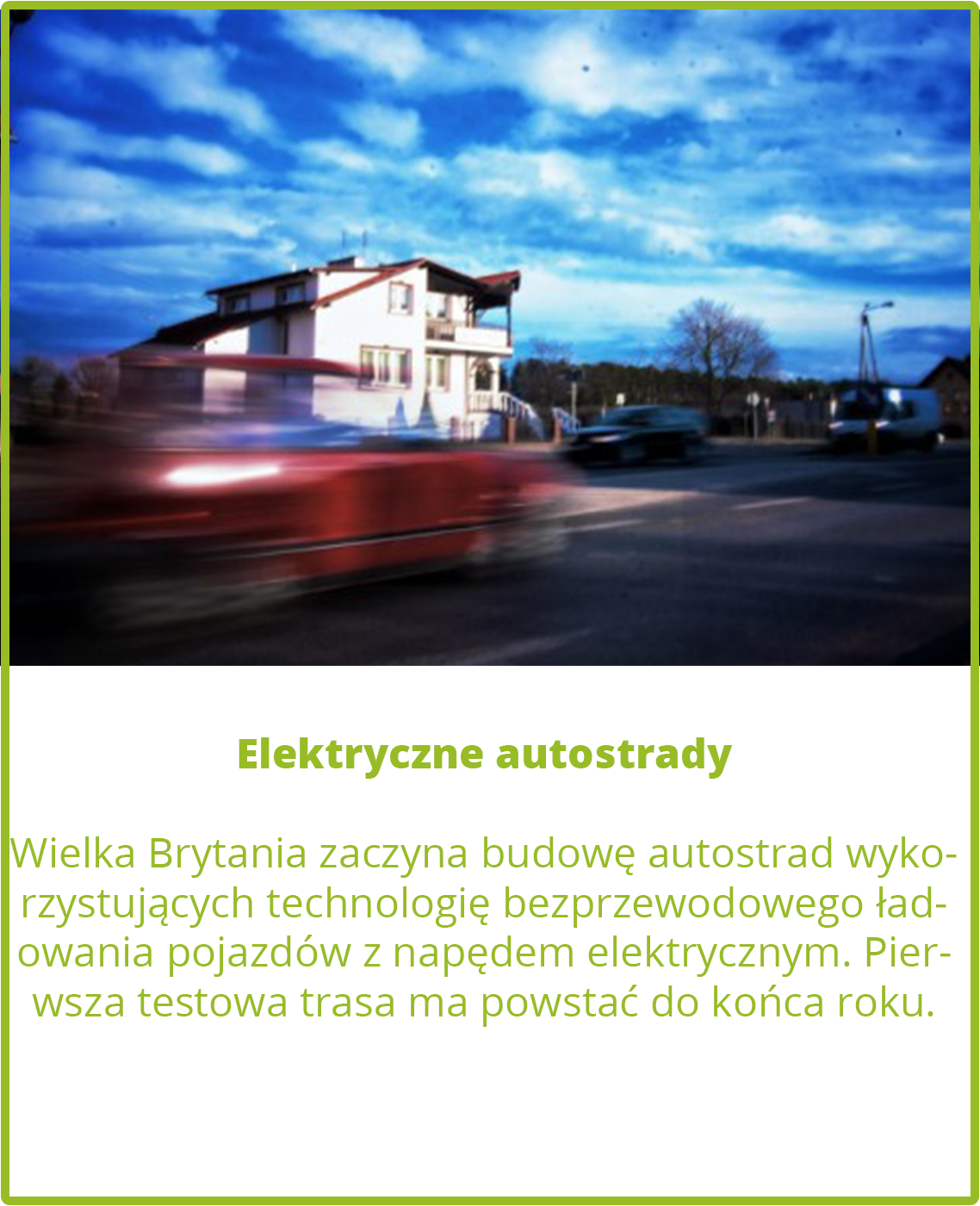 Elektryczne autostrady