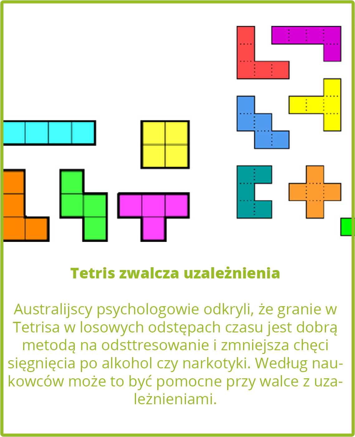 Tetris zwalcza uzależnienia