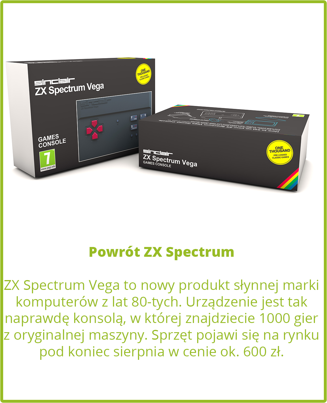 Powrót ZX Spectrum