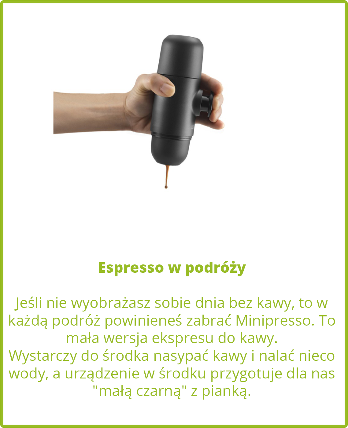 Espresso w podróży