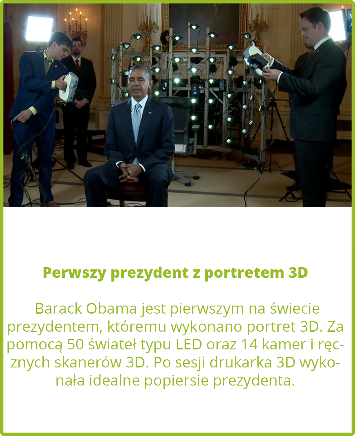 Pierwszy prezydent z portretem 3D