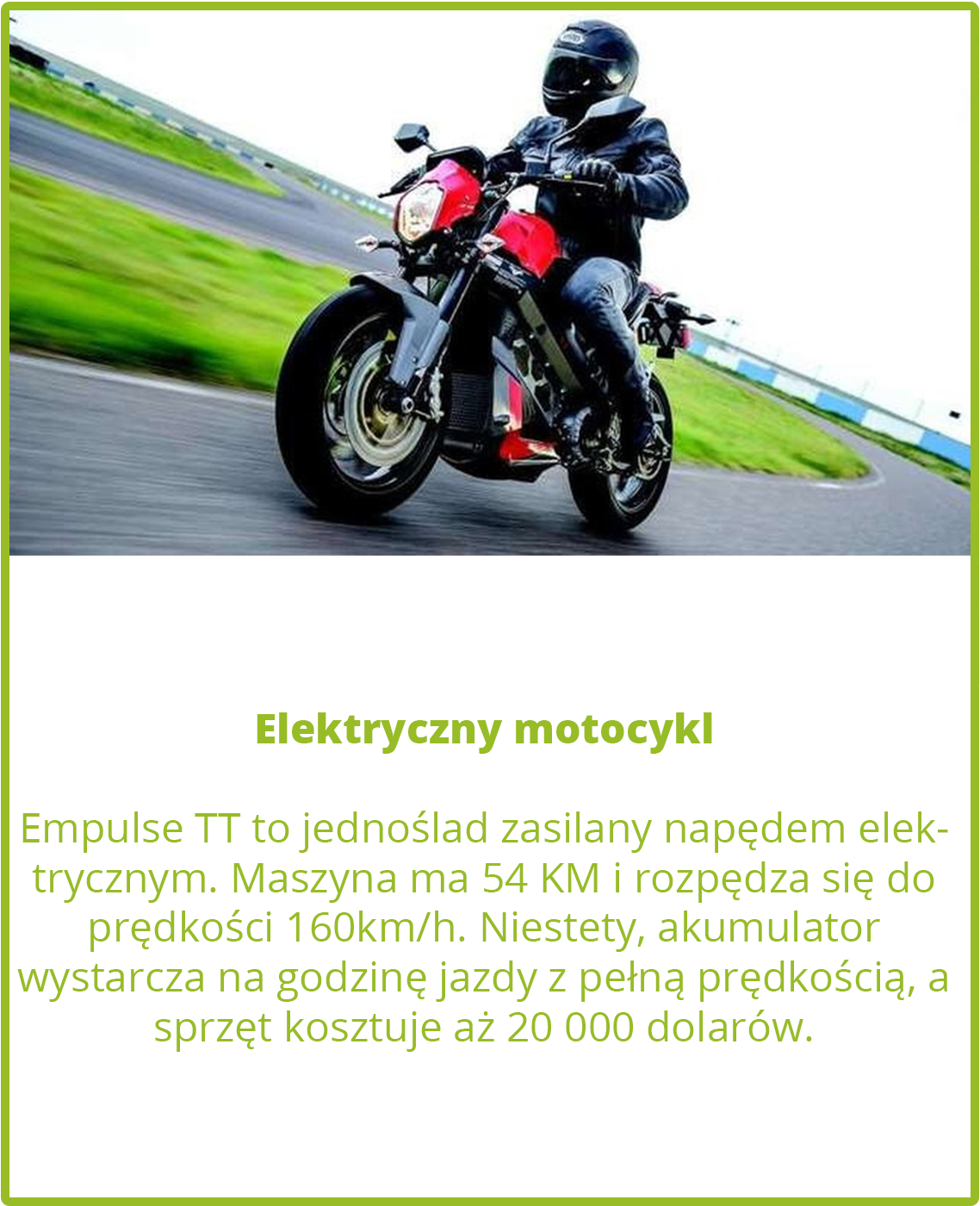 Elektryczny motocykl