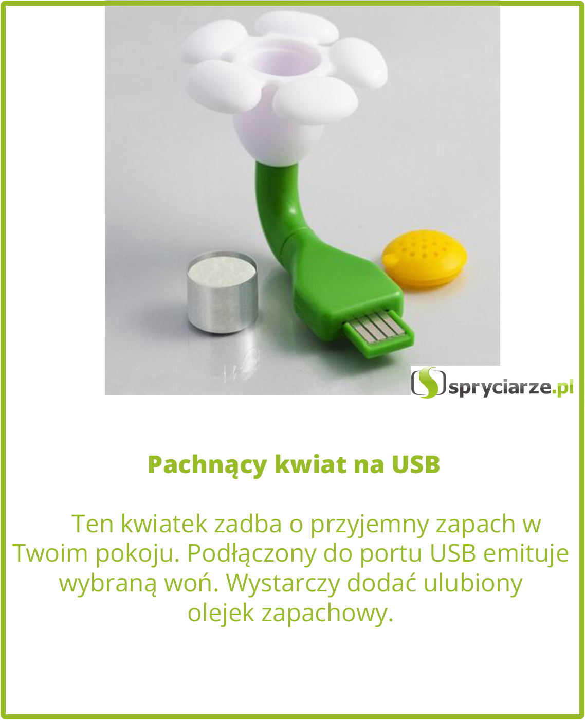 Pachnący kwiat na USB