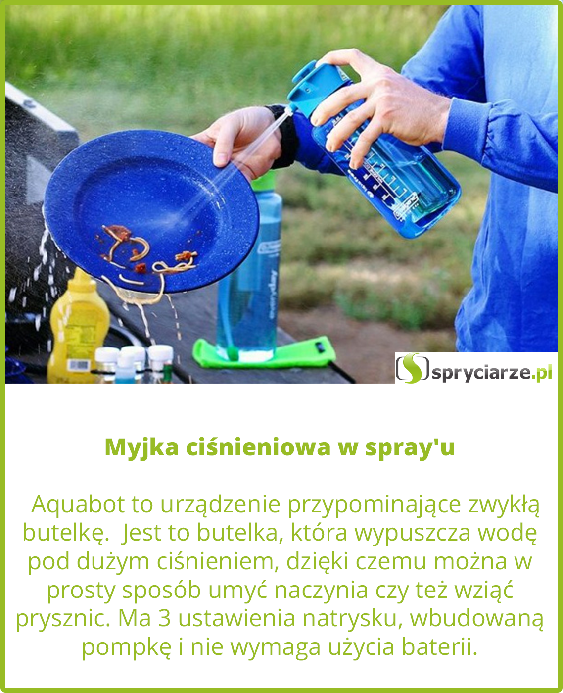 Myjka ciśnieniowa w spray'u