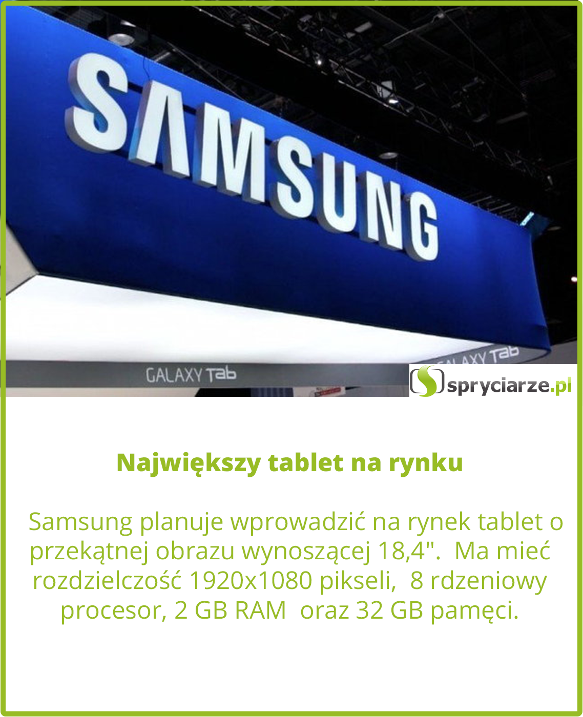 Największy tablet na rynku