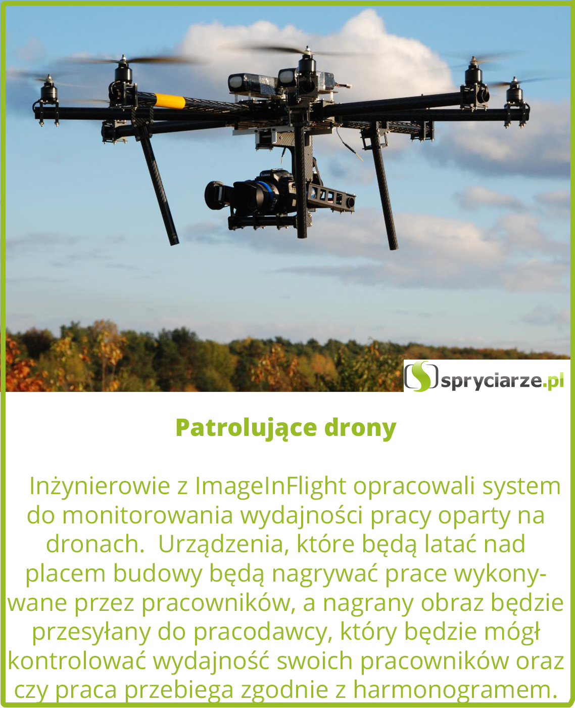 Patrolujące drony