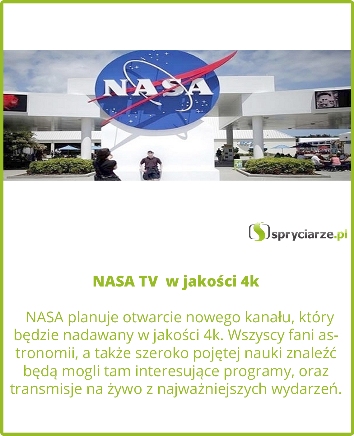 NASA TV  w jakości 4k