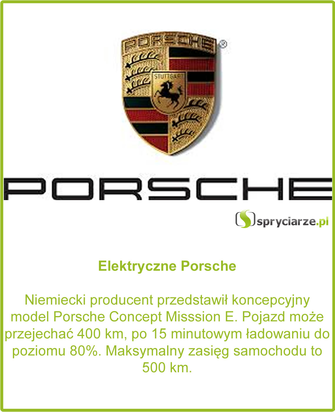 Elektryczne Porsche