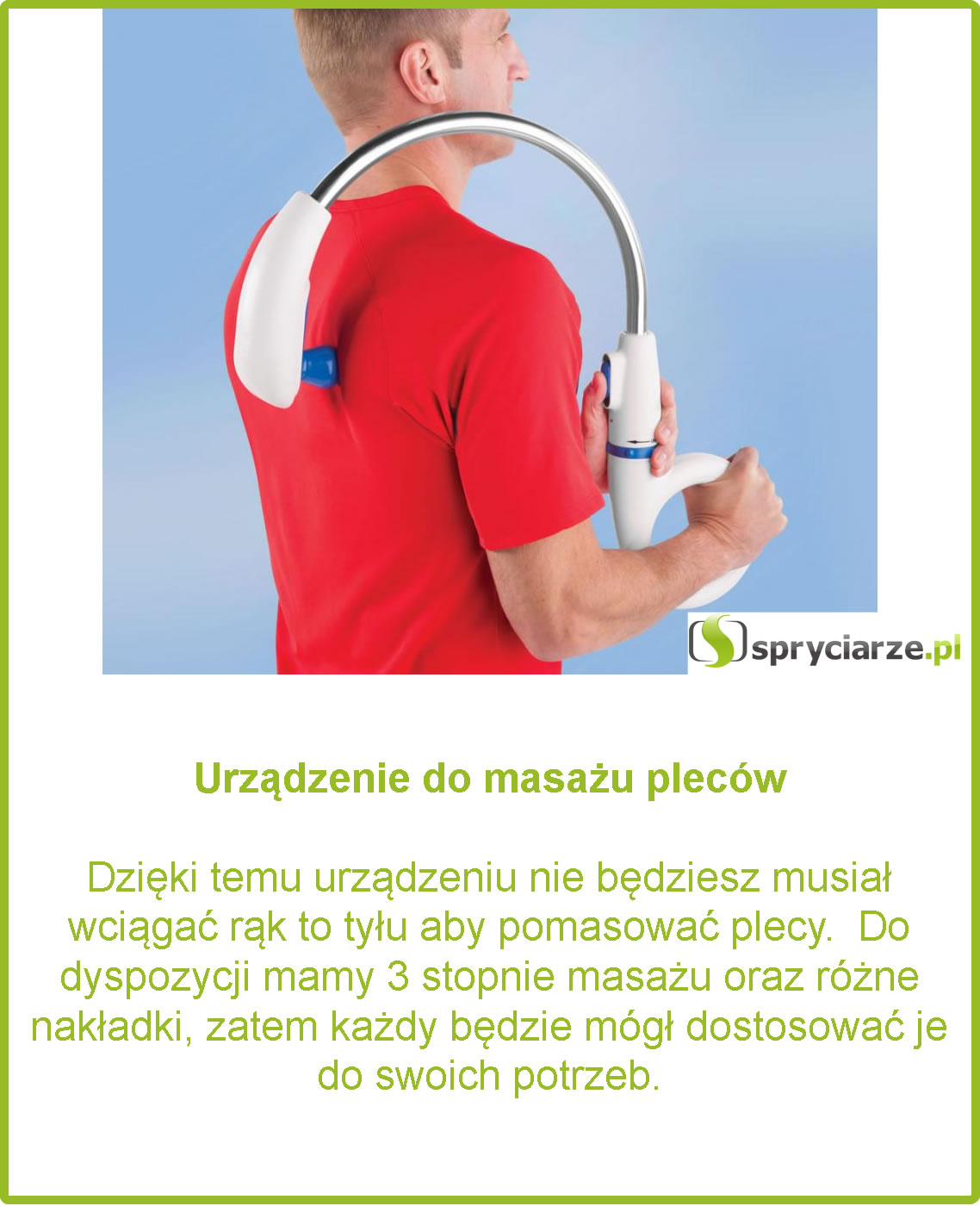 Urządzenie do masażu pleców