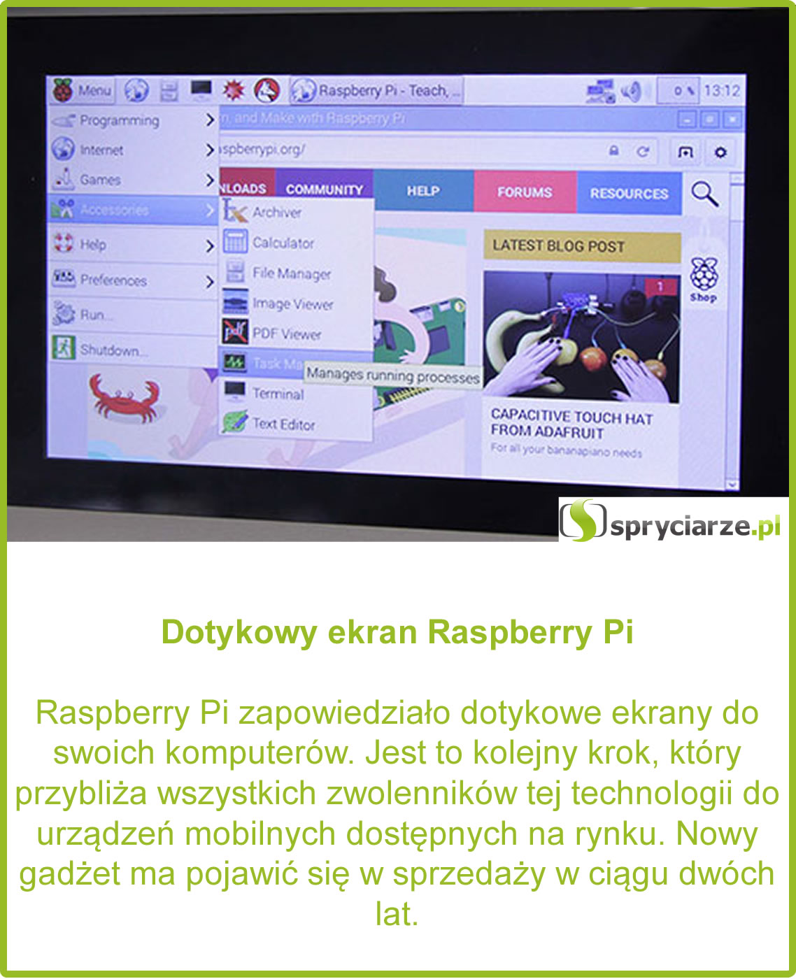 Dotykowy ekran Raspberry Pi