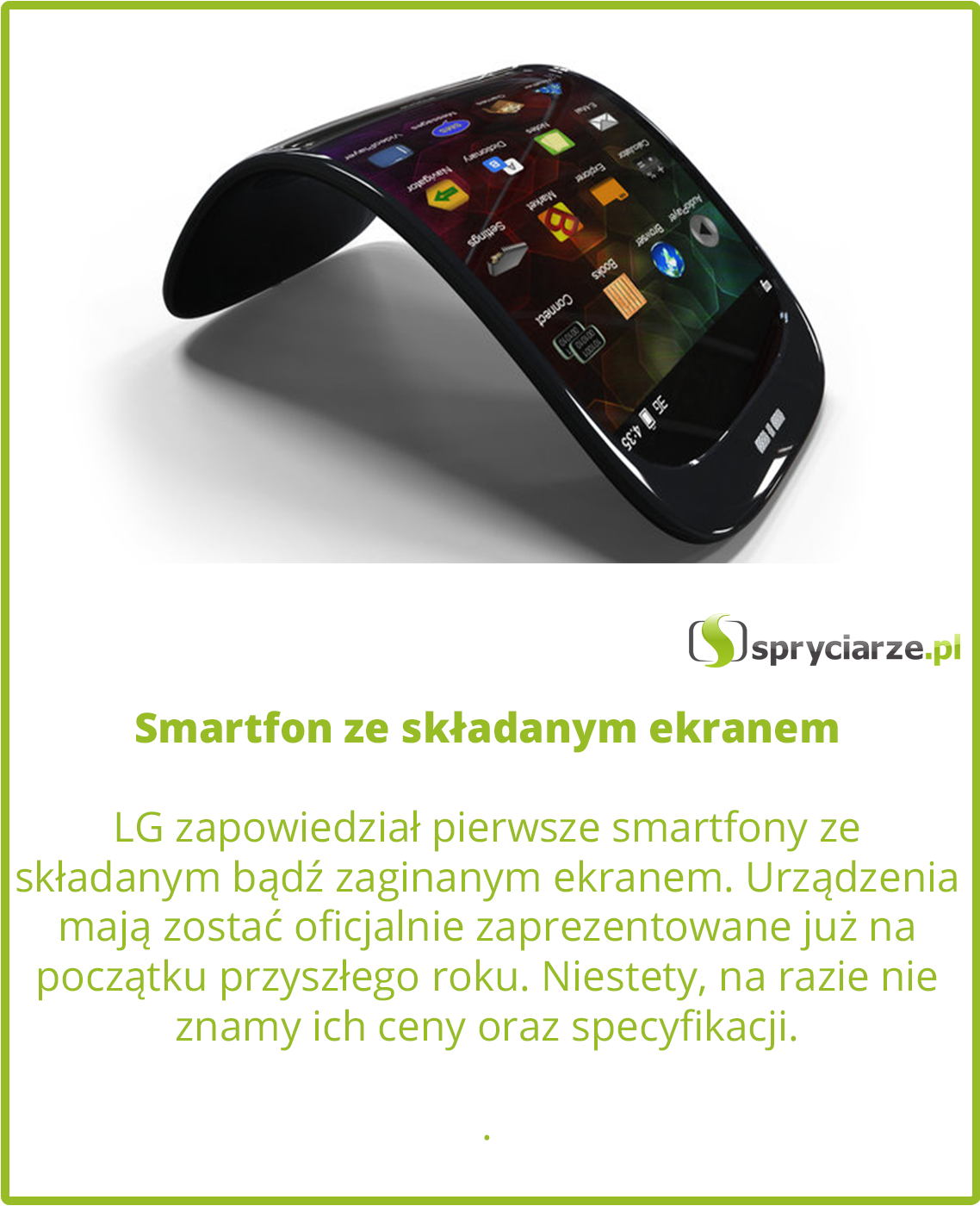 Smartfon ze składanym ekranem