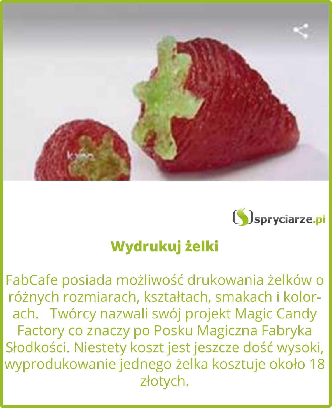 Wydrukuj żelki