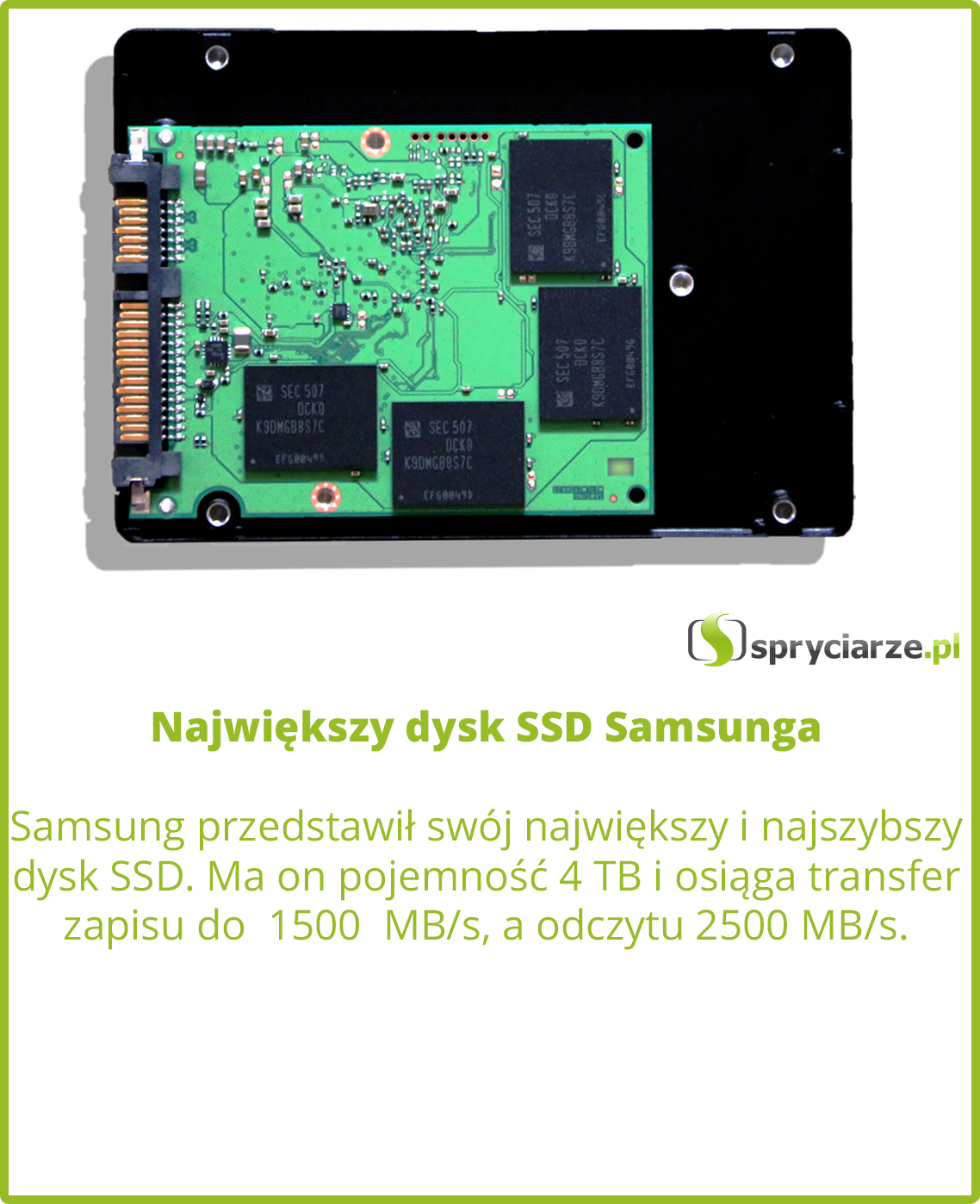 Największy dysk SSD Samsunga