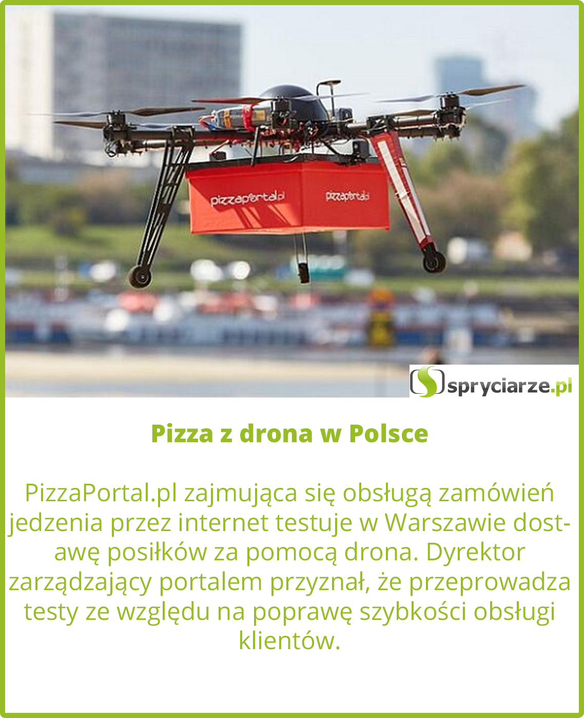 Pizza z drona