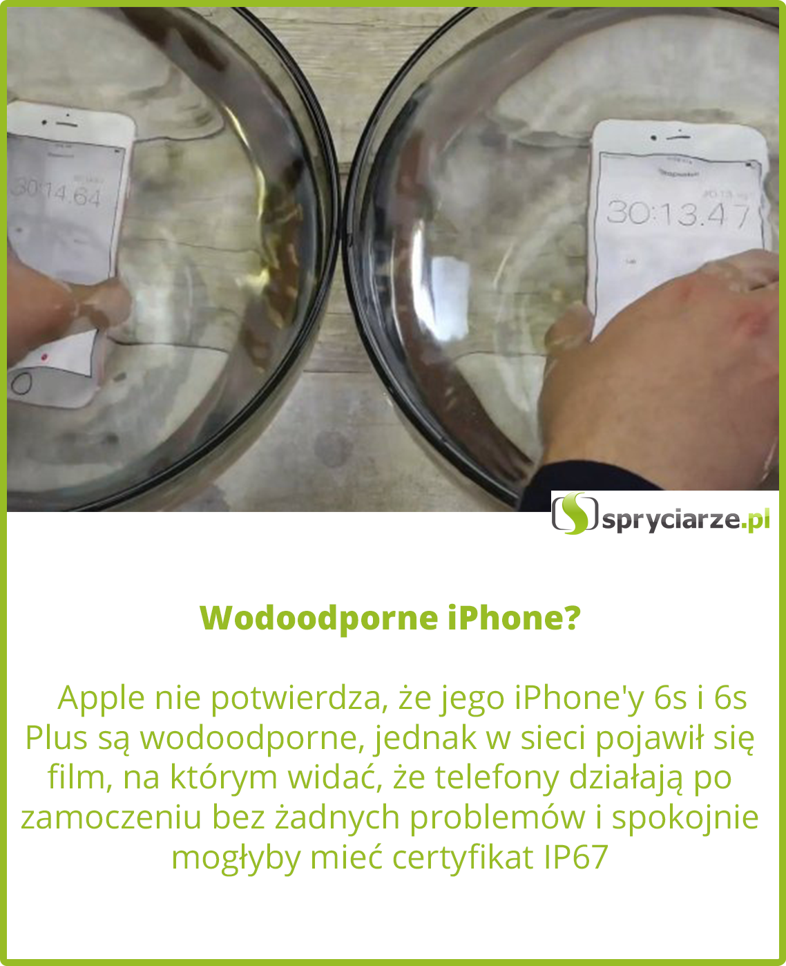 Wodoodporne iPhone