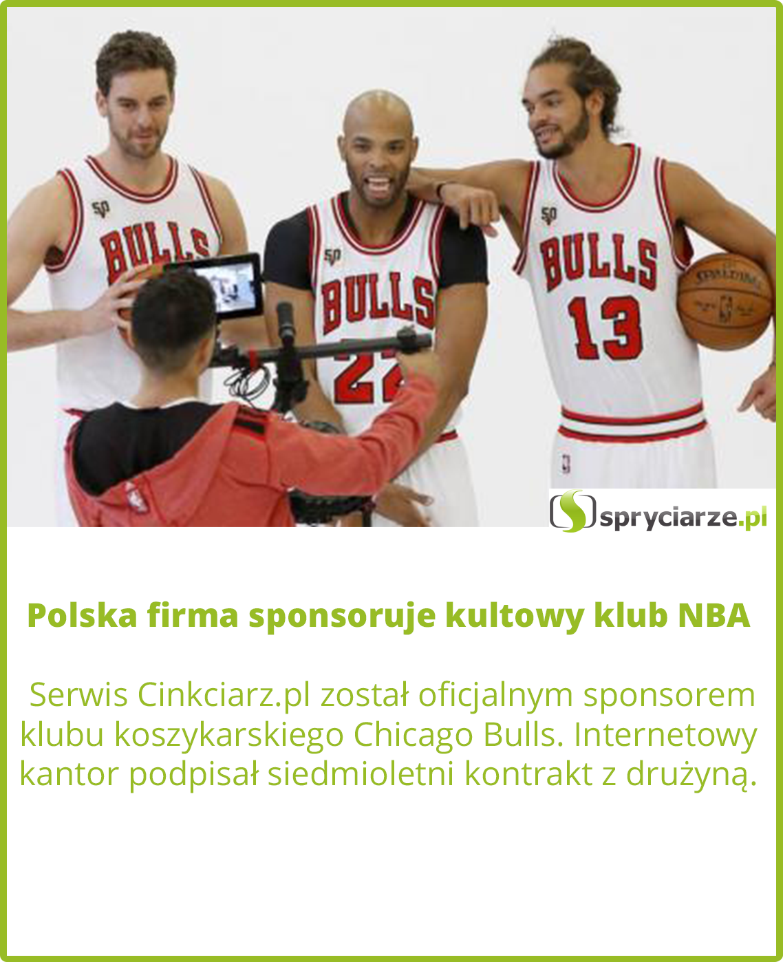 Polska firma sponsoruje kultowy klub NBA