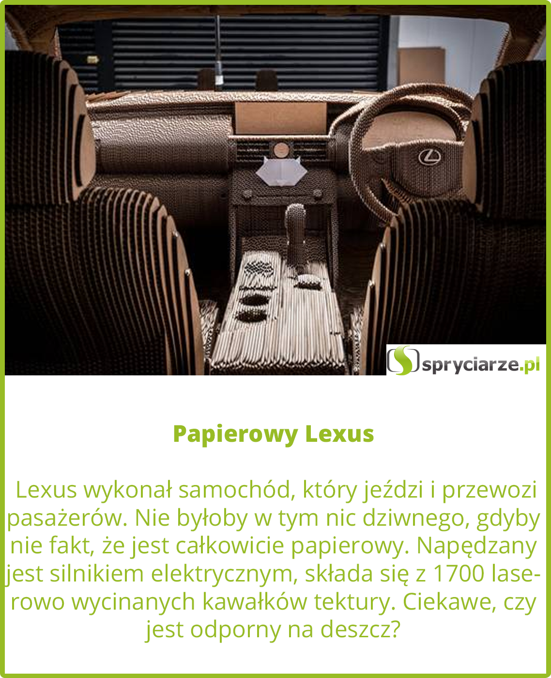 Papierowy Lexus