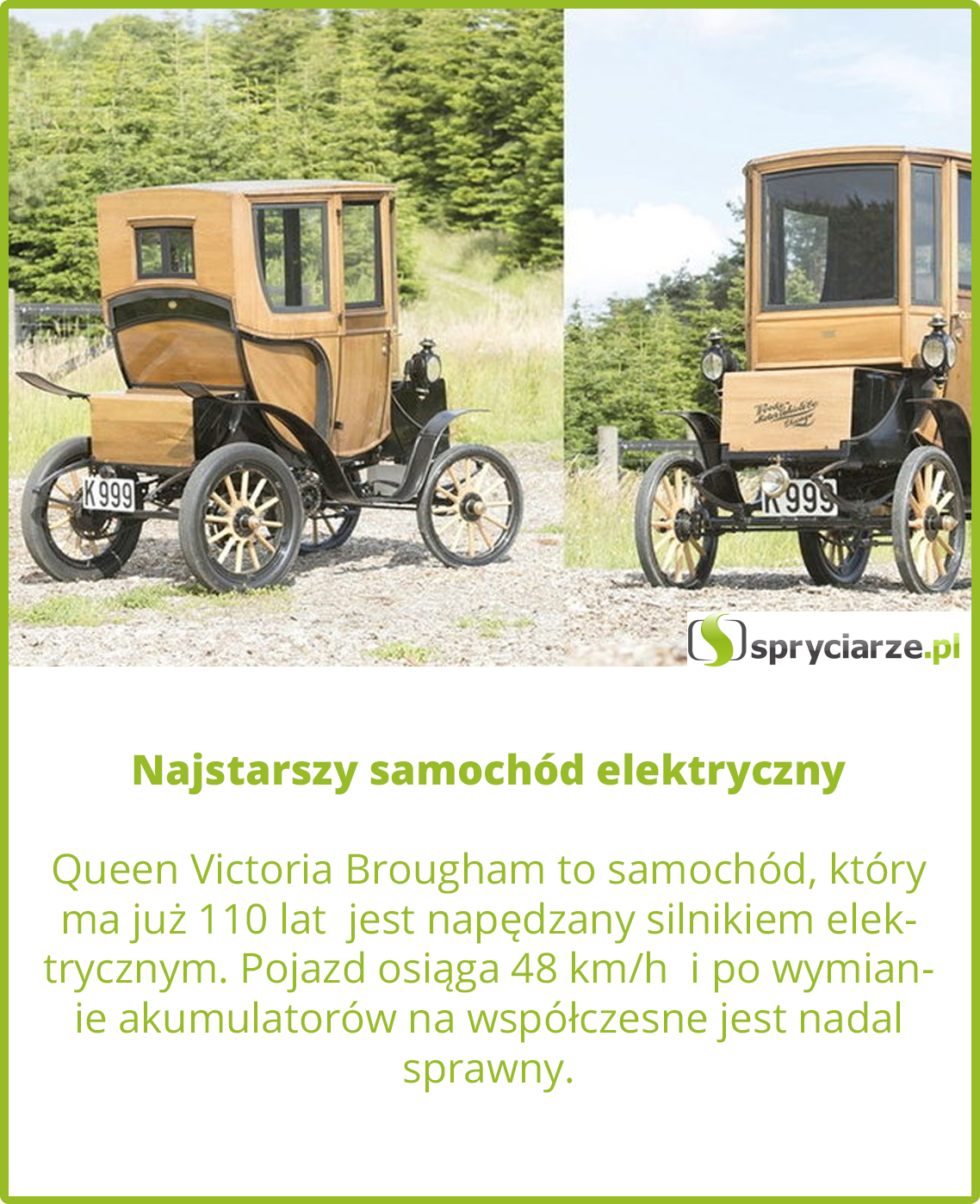 Najstarszy samochód elektryczny