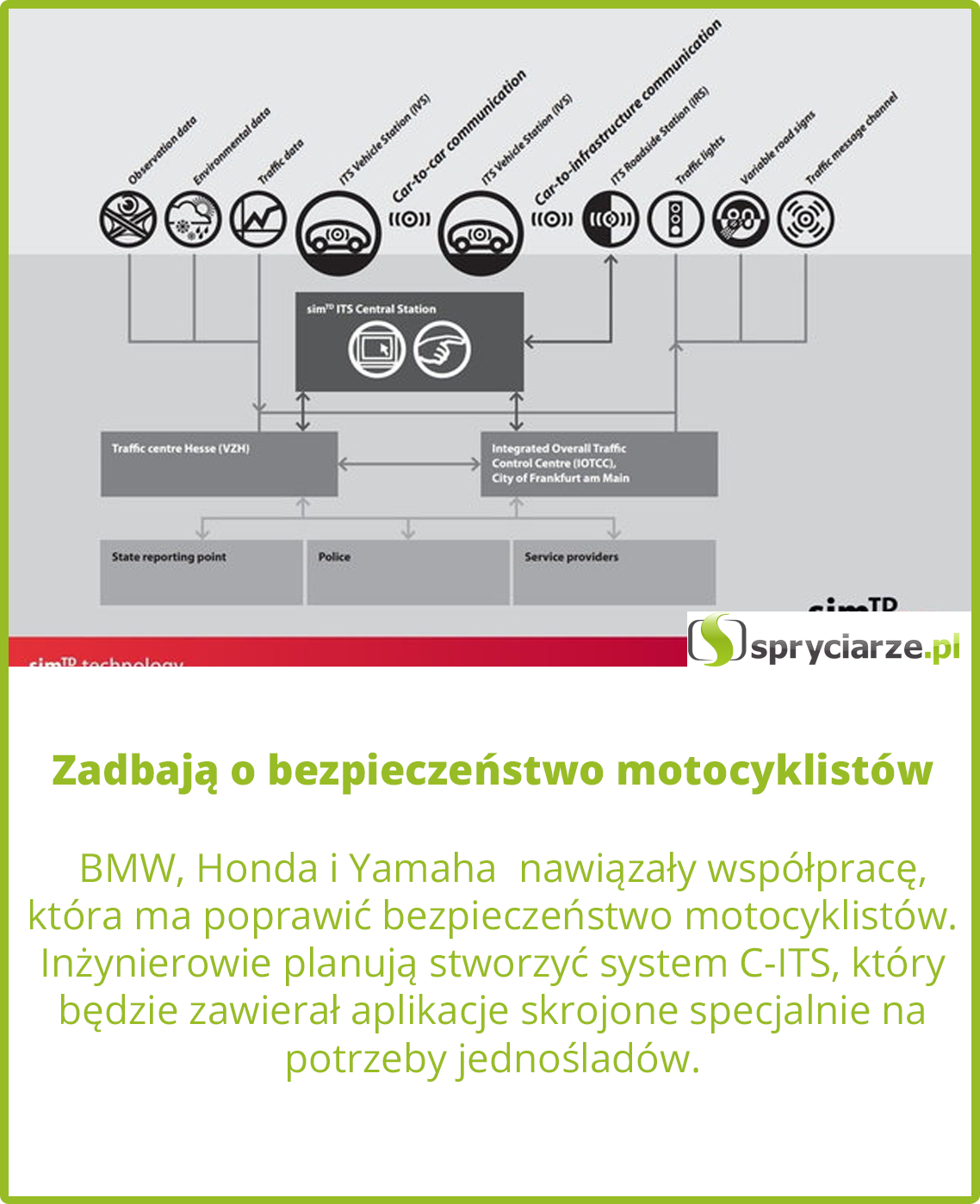 BMW, Honda i Yamaha  nawiązały współpracę, która ma poprawić bezpieczeństwo motocyklistów. 