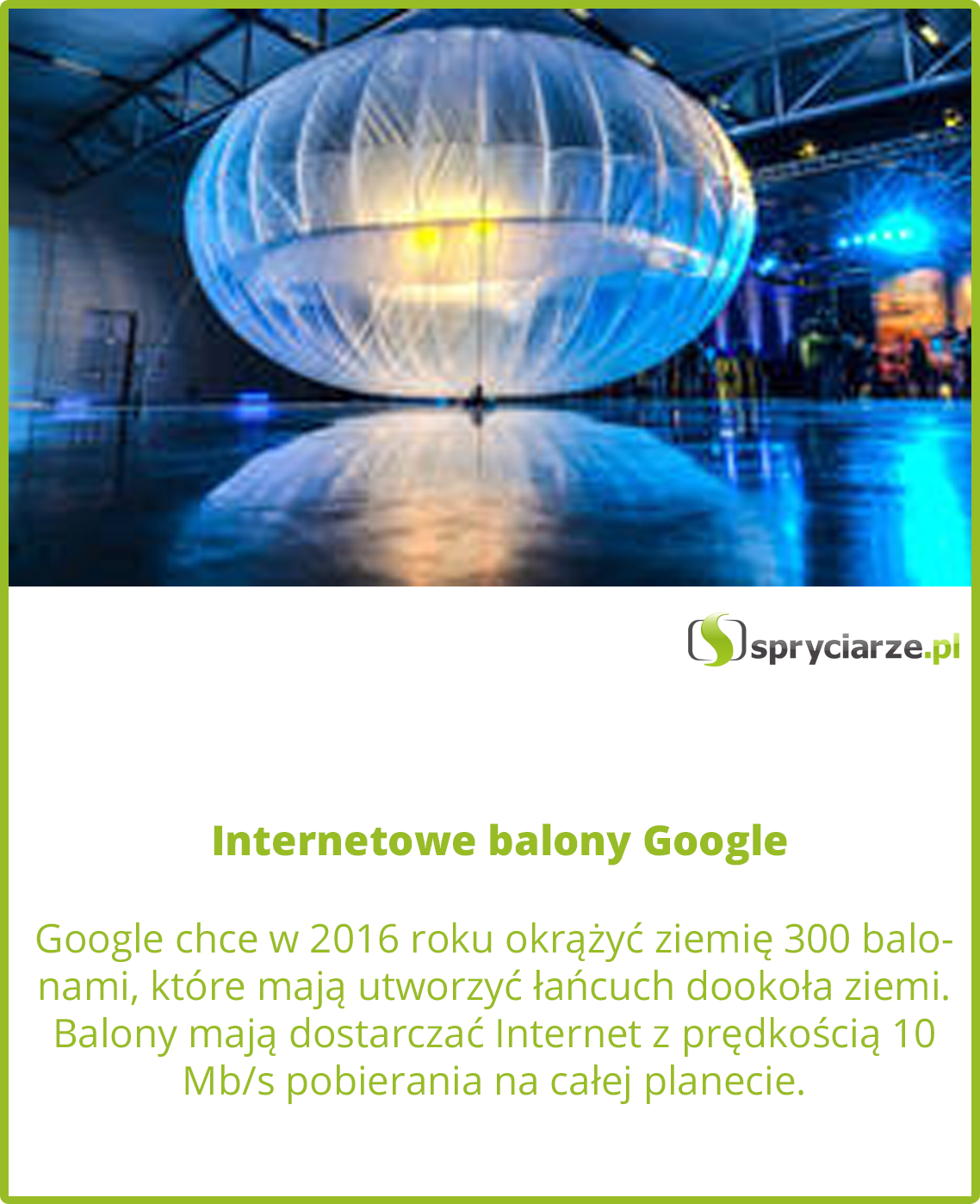  Internetowe balony Google